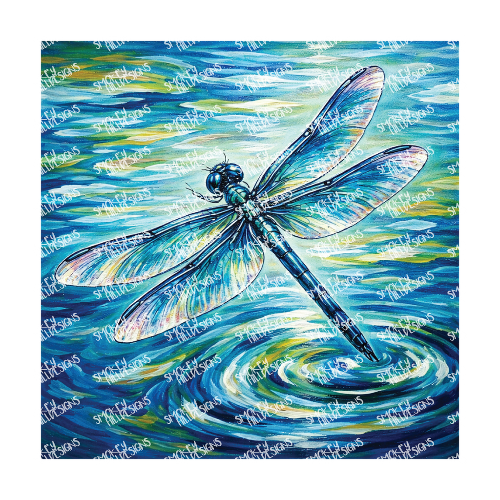 PatternPly® Transparent Insect Series Volume 1 Dragonflies 6 art scene artwork