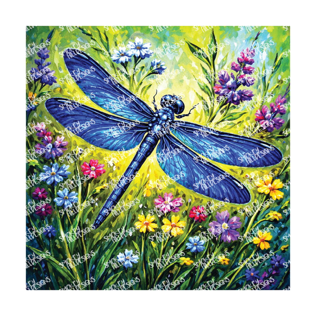 PatternPly® Transparent Insect Series Volume 1 Dragonflies 7 art scene artwork