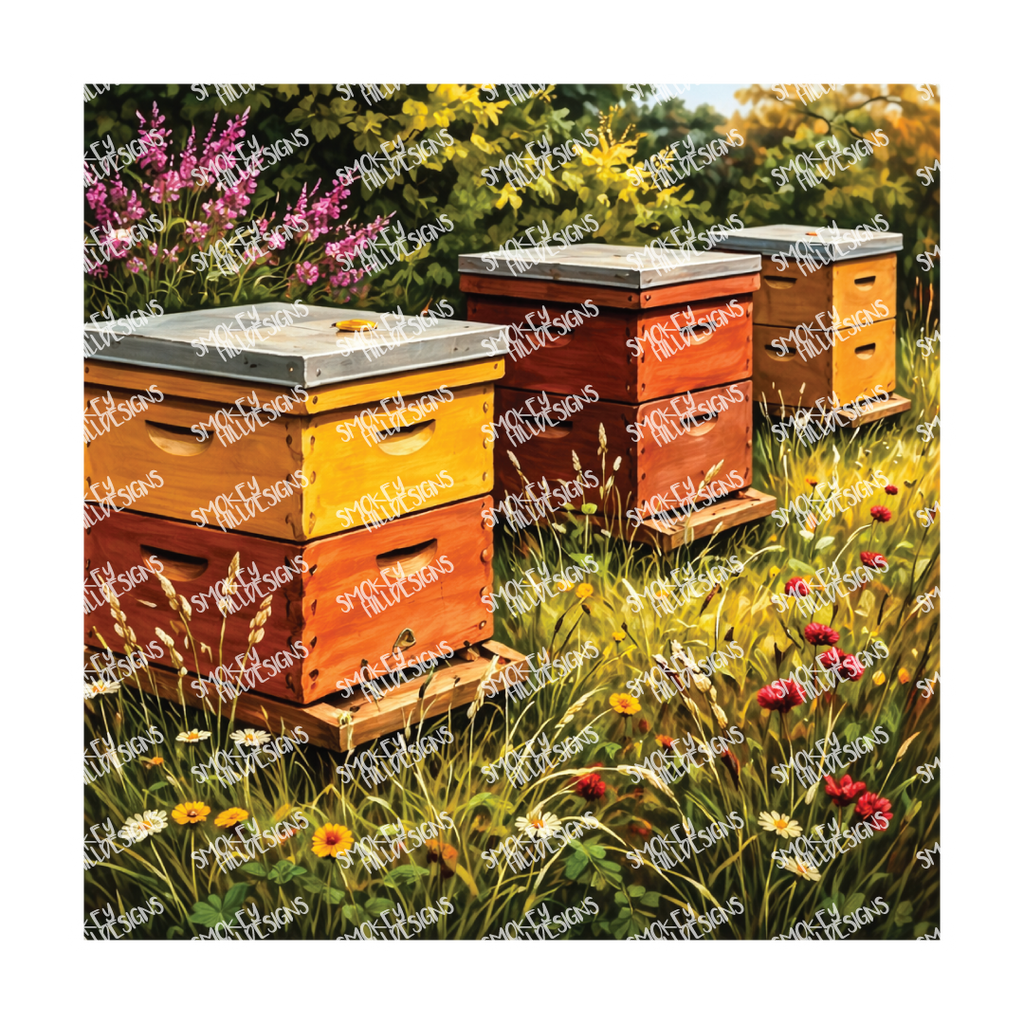 PatternPly® Transparent Insect Series Volume 2 Honeybees 14 art scene artwork