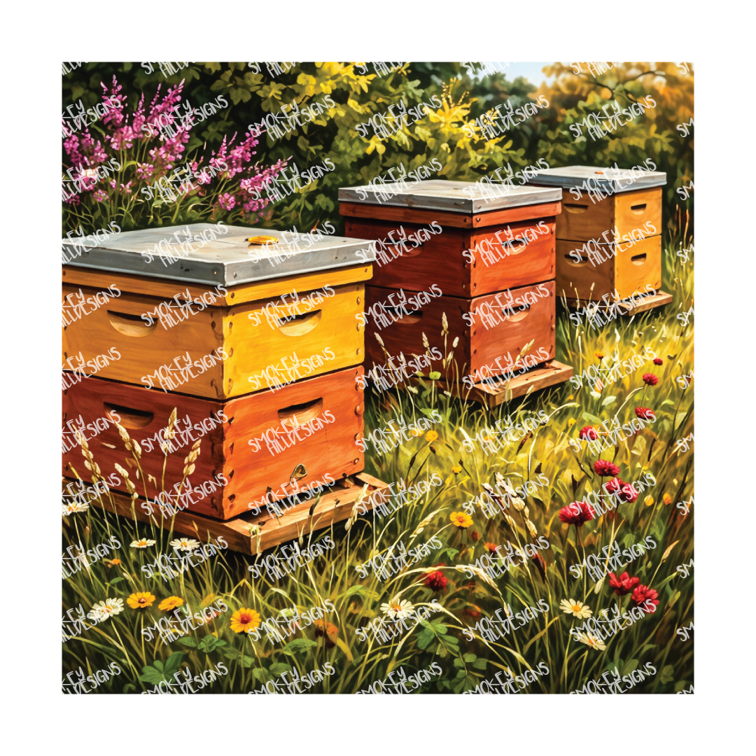 PatternPly® Transparent Insect Series Volume 2 Honeybees 14 art scene artwork