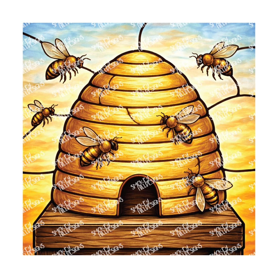 PatternPly® Full Coverage Insect Series Volume 2 Honeybees 16 art scene artwork