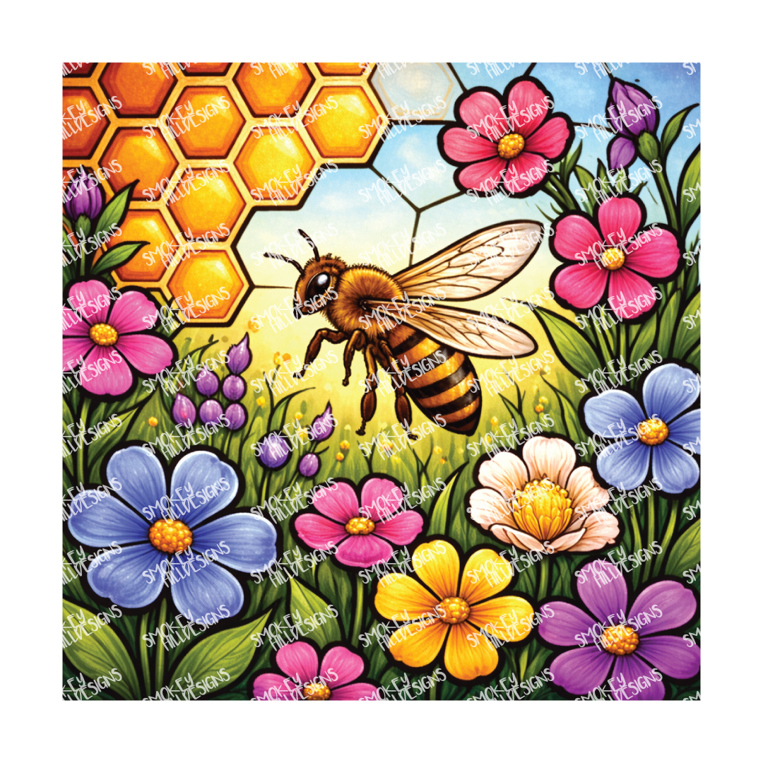 PatternPly® Transparent Insect Series Volume 2 Honeybees 6 art scene artwork