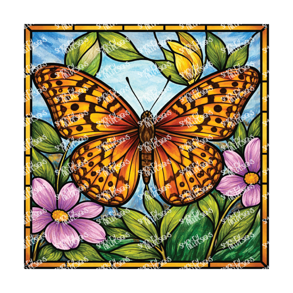 PatternPly® Transparent Insect Series Volume 3 Butterfly 13 art scene artwork