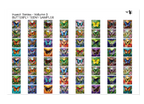 PatternPly® Full Coverage Insect Series Volume 3 Butterfly Teeny Sampler: sampler sheet of small art scene designs