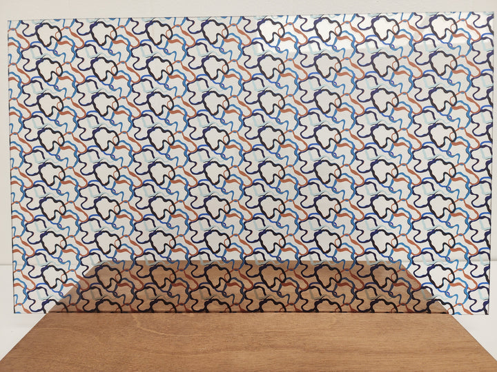 Scattered Pattern Interlock PatternPly® Scattered Interlocking Blues – Smokey Hill Designs