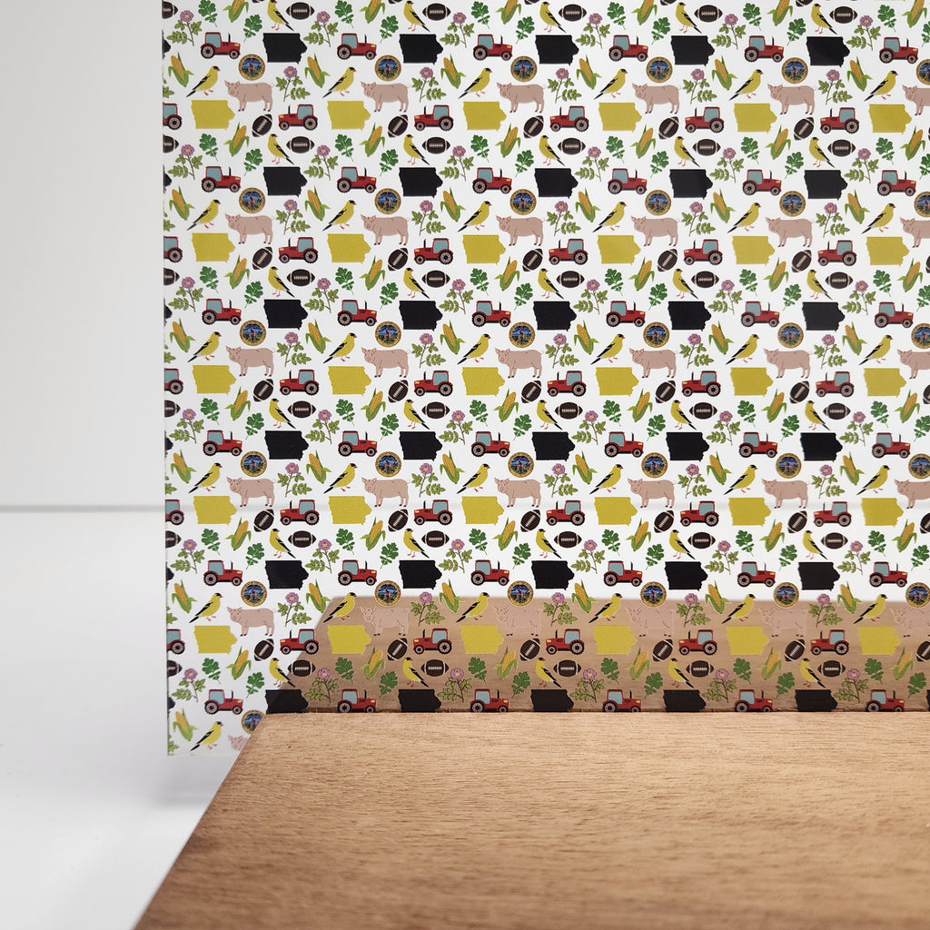 PatternPly® Scattered Iowa Icons sheet showing the pattern