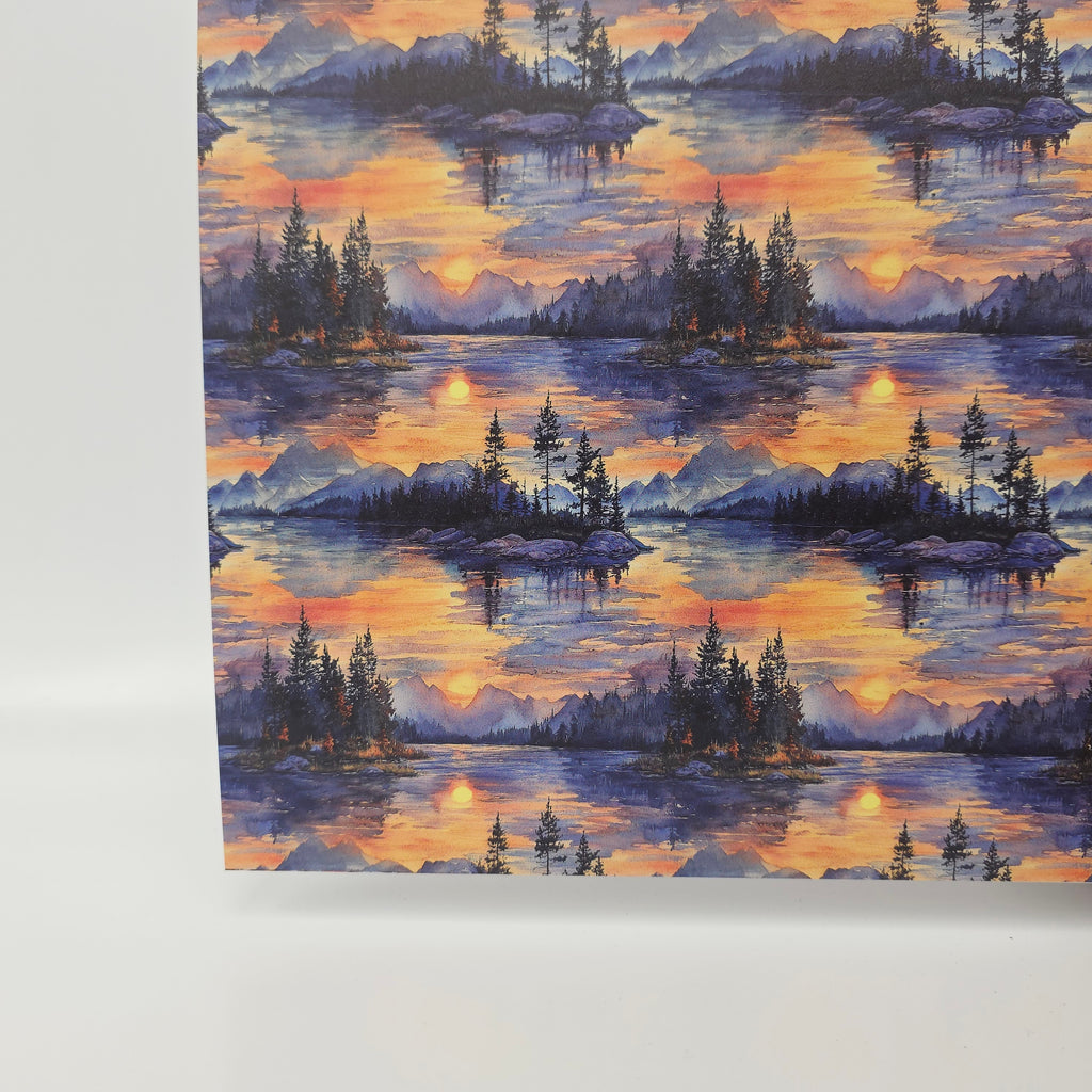 PatternPly® Full Coverage Island Sunset sheet showing the pattern