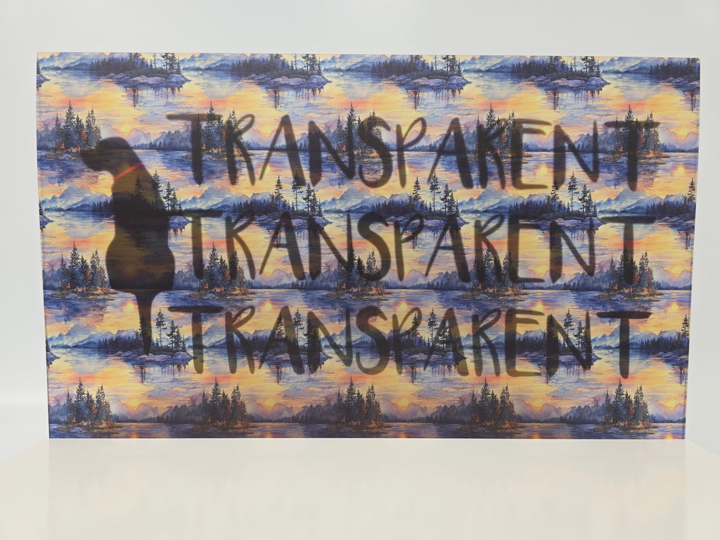 PatternPly® Transparent Island Sunset sheet showing the pattern