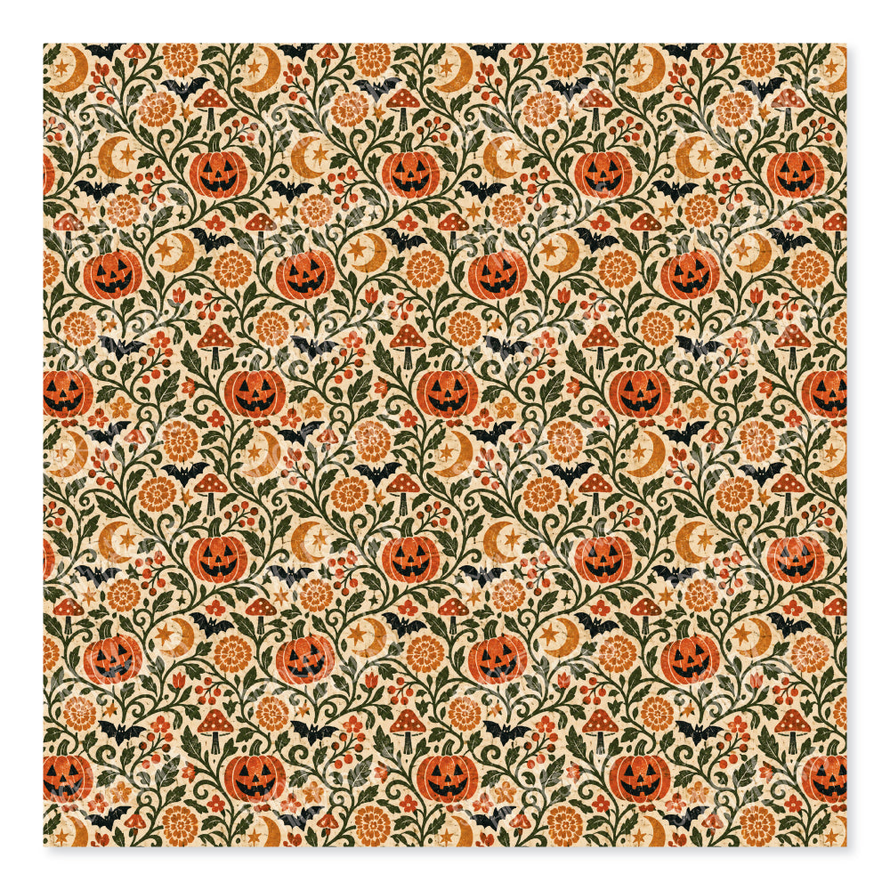 PatternPly® Transparent Jack O Lantern Parchment sheet showing the pattern