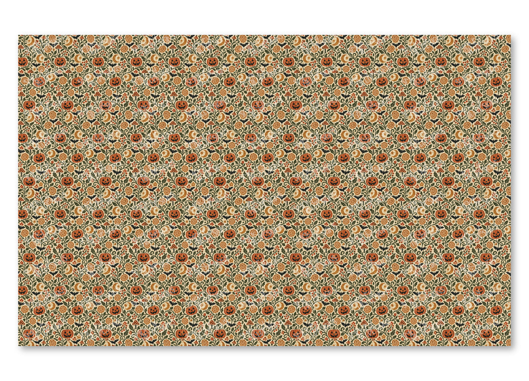 PatternPly® Full Coverage Jack O Lantern Parchment