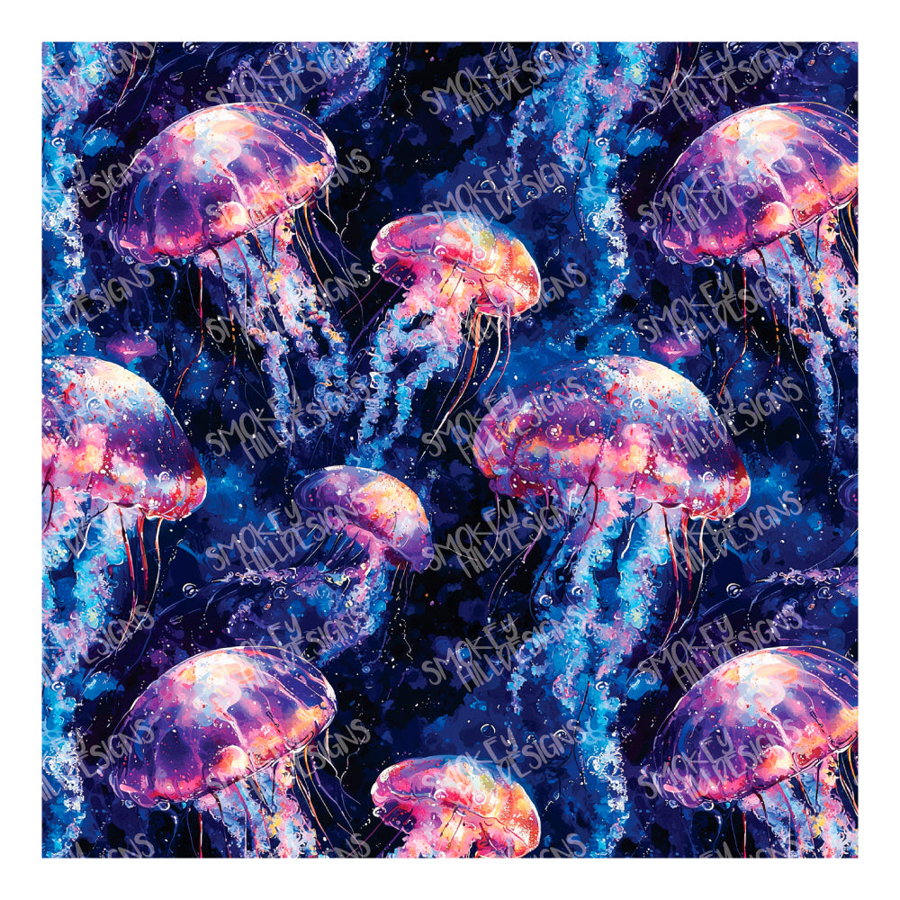 PatternPly® Transparent Jellyfish Bloom sheet showing the pattern