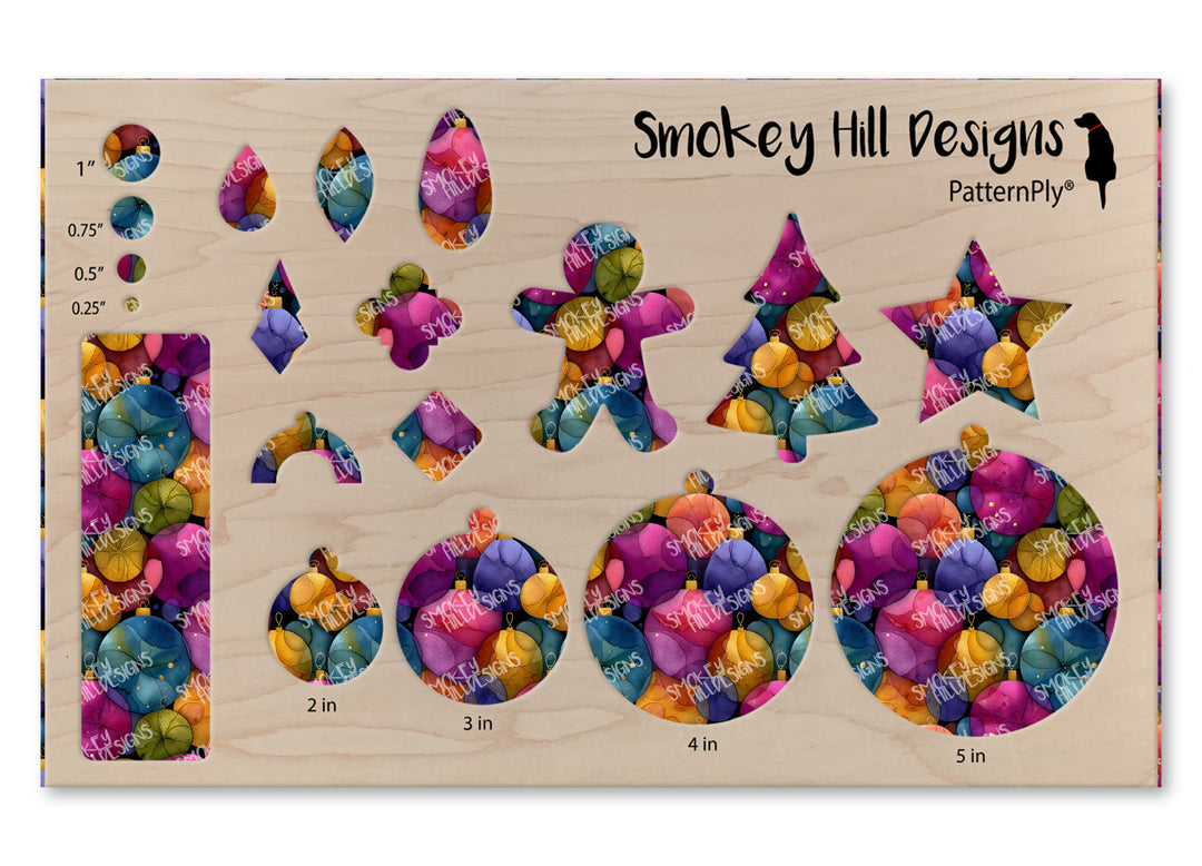 PatternPly® Transparent Jewel Tone Baubles