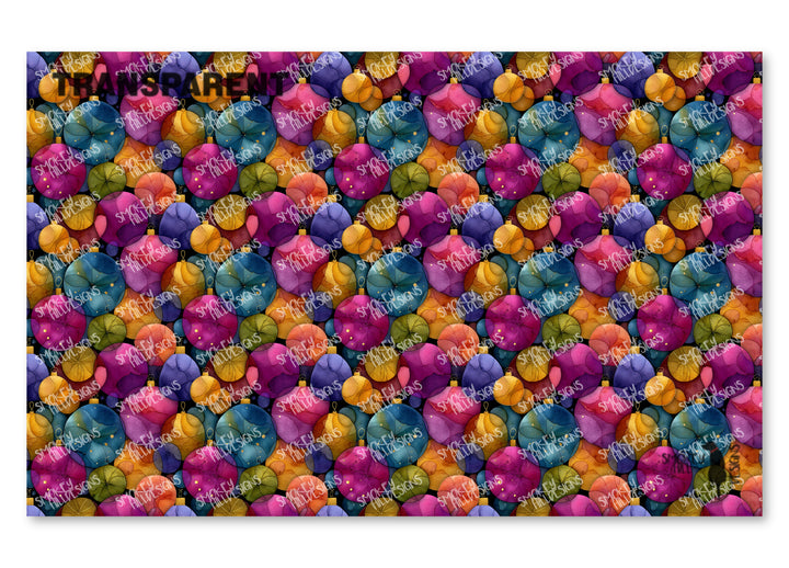 PatternPly® Transparent Jewel Tone Baubles