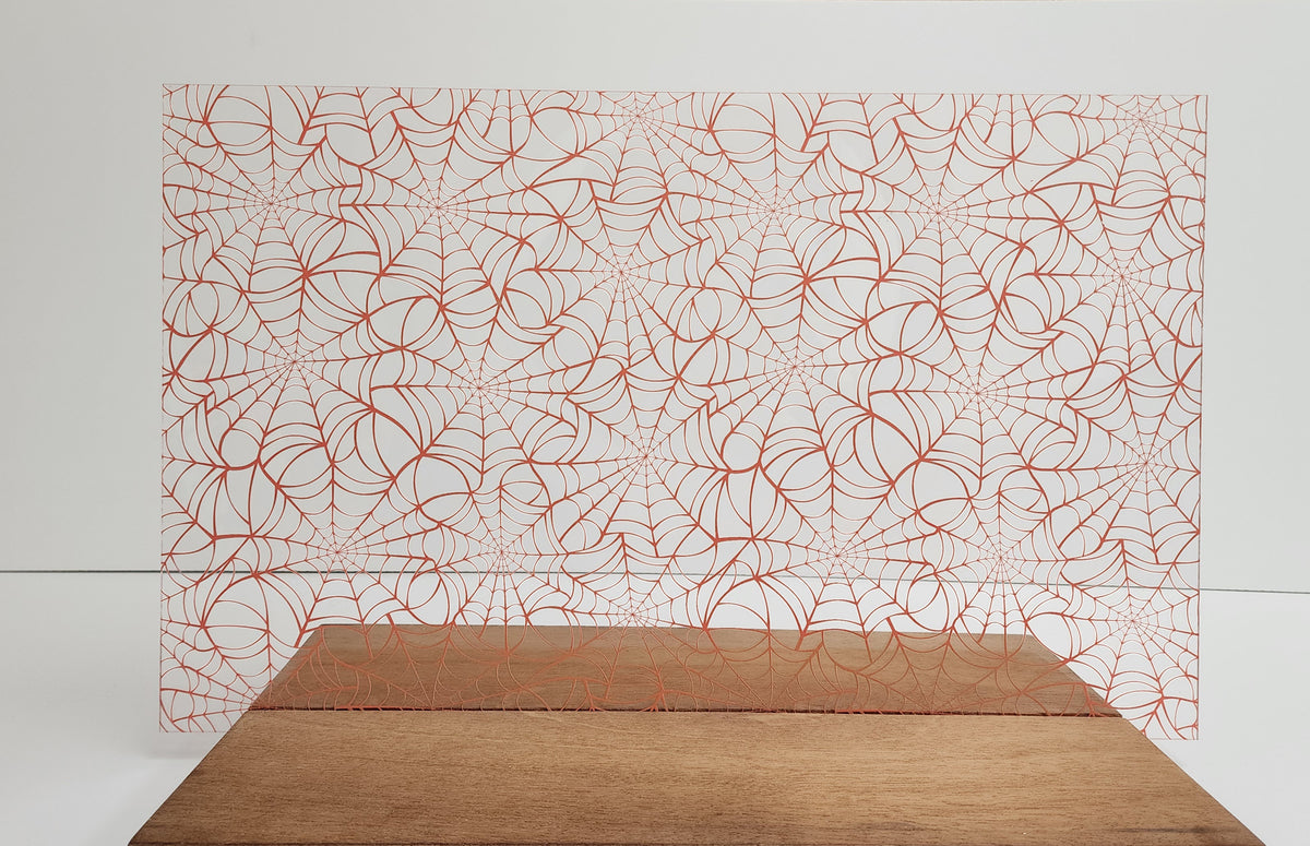 PatternPly® Scattered Vermilion Spiderwebs Large product photo 3