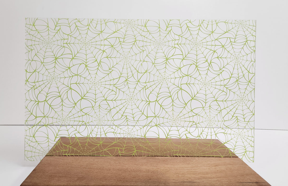 PatternPly® Scattered Green Spiderwebs Large product photo 3