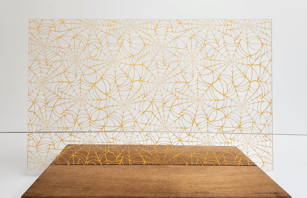 PatternPly® Scattered Light Orange Spiderwebs Large product photo 3