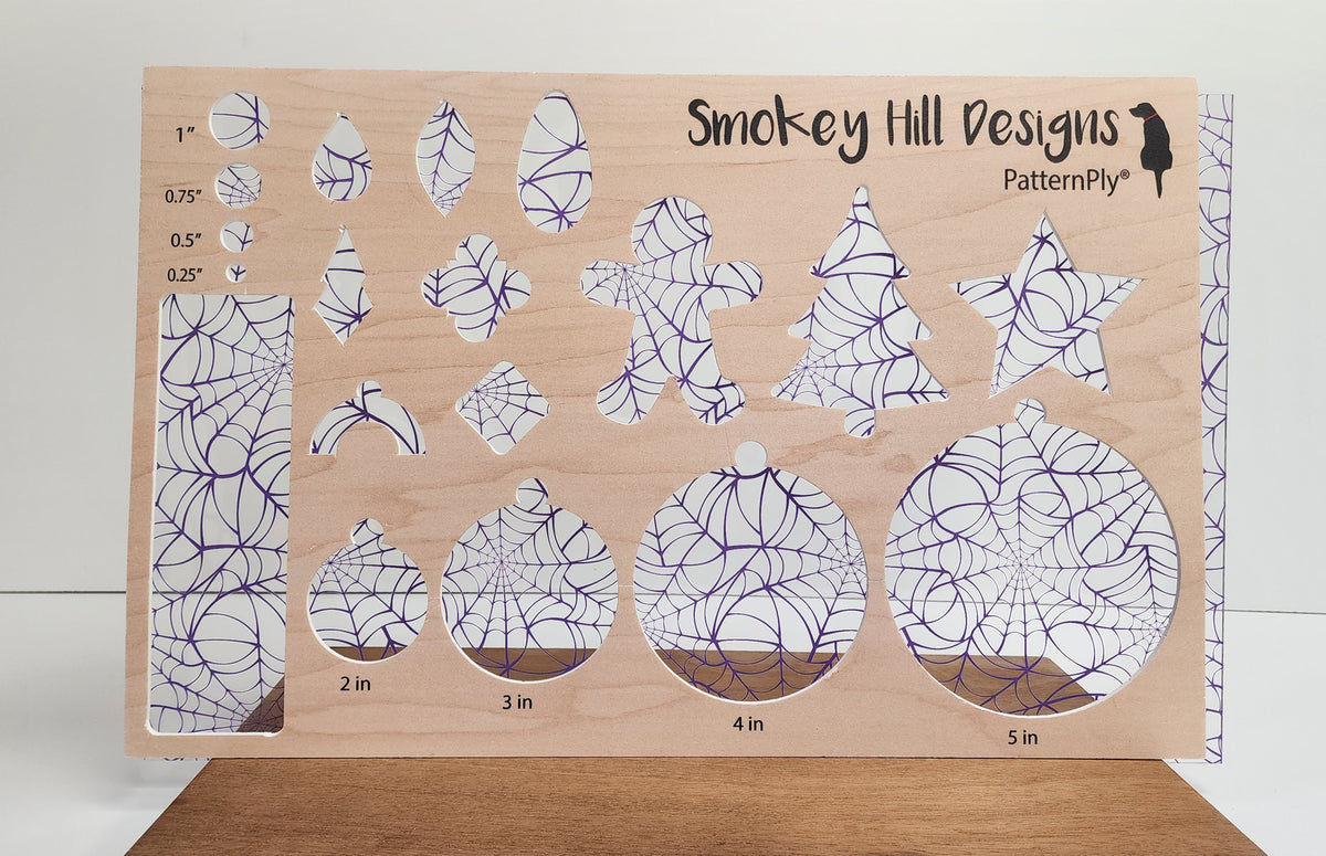 PatternPly® Scattered Purple Spiderwebs Large product photo 3