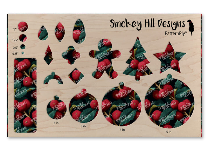 PatternPly® Transparent Large Winter Berries