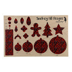 PatternPly® Full Coverage Red and Black Leather Floral product photo 2
