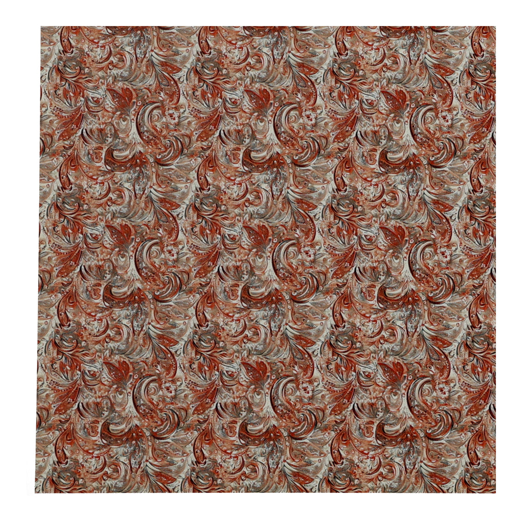 PatternPly® Full Coverage Orange and Taupe Tapestry Micro sheet showing the pattern