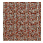 PatternPly® Full Coverage Orange and Taupe Tapestry Micro sheet showing the pattern