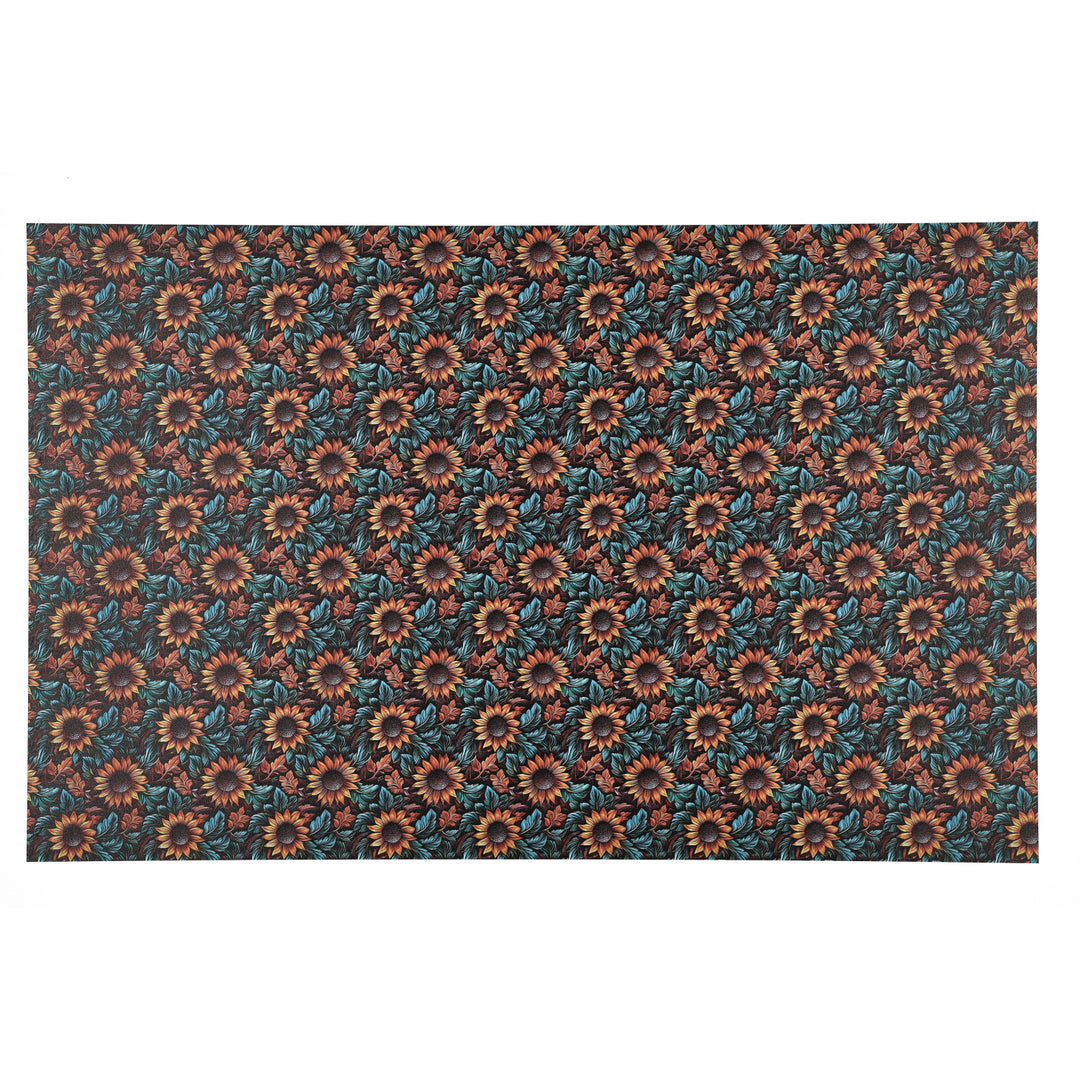 PatternPly® Full Coverage Leather Sunflowers