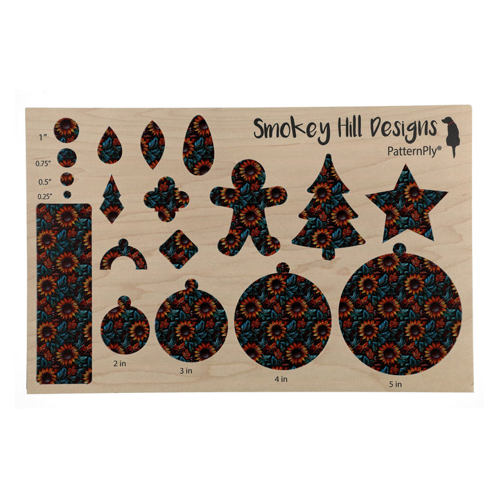 PatternPly® Full Coverage Leather Sunflowers