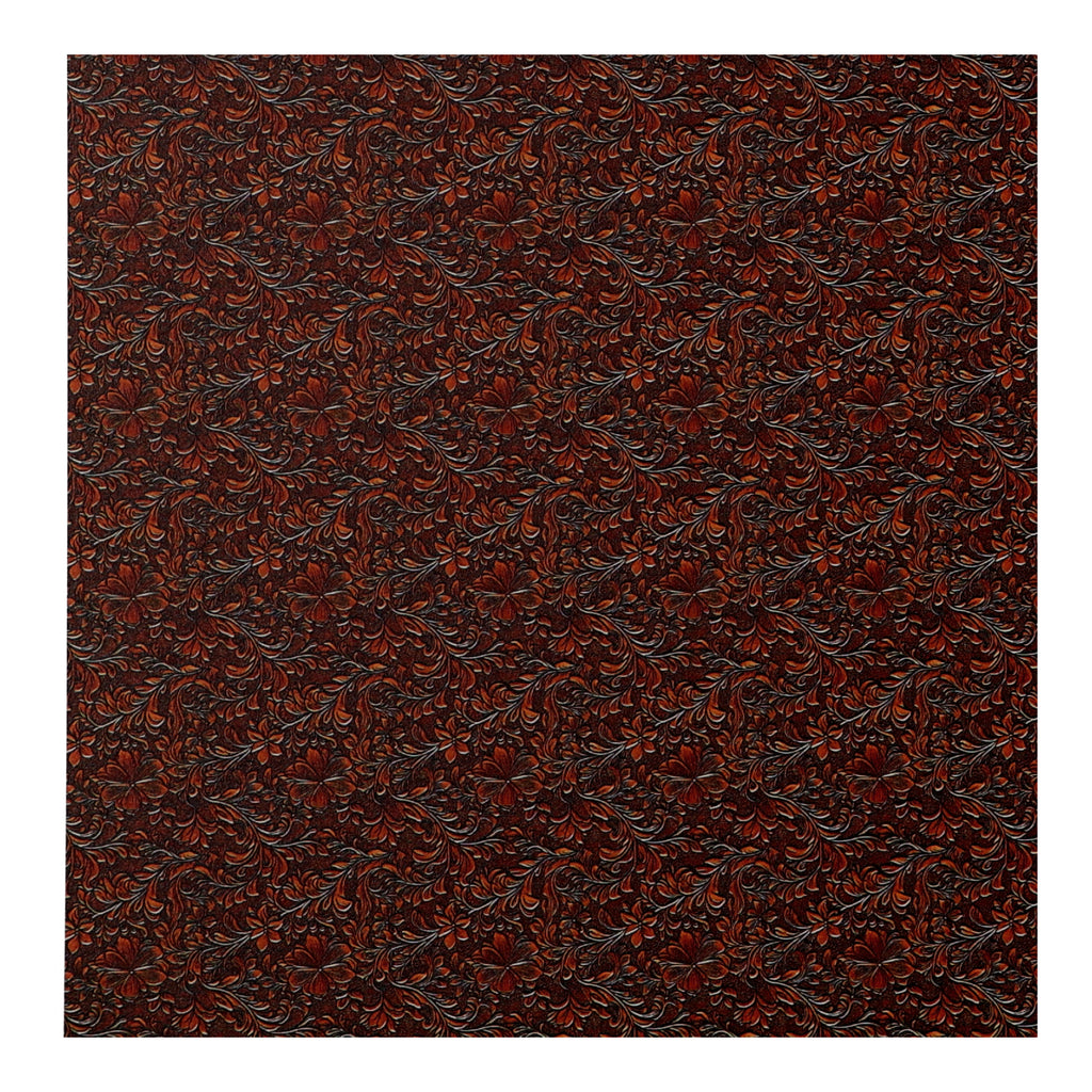 PatternPly® Full Coverage Honey Tooled Leather Micro sheet showing the pattern
