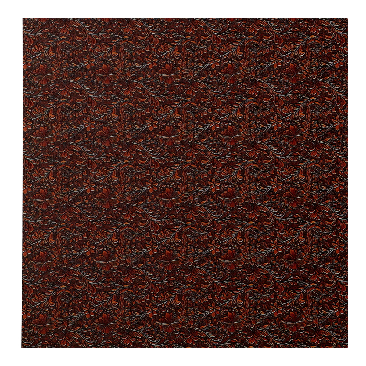 PatternPly® Full Coverage Honey Tooled Leather Micro sheet showing the pattern