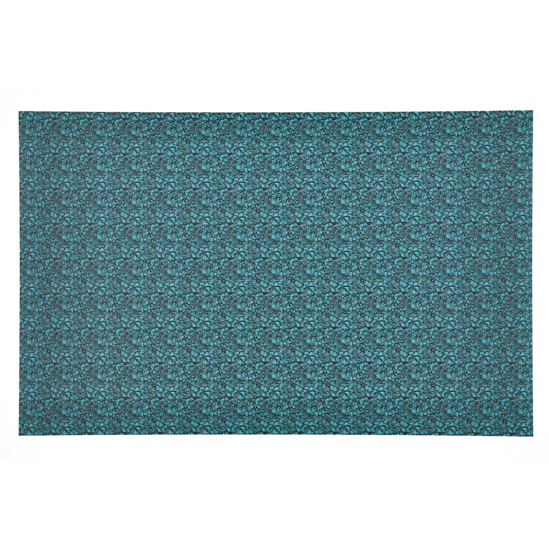 PatternPly® Full Coverage Turquoise Tooled Leather Micro