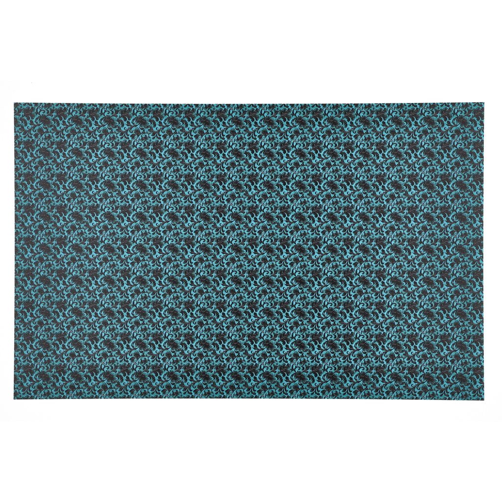 PatternPly® Full Coverage Turquoise and Black Leather Foliage Micro product photo 3