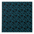 PatternPly® Full Coverage Turquoise and Black Leather Foliage Micro sheet showing the pattern