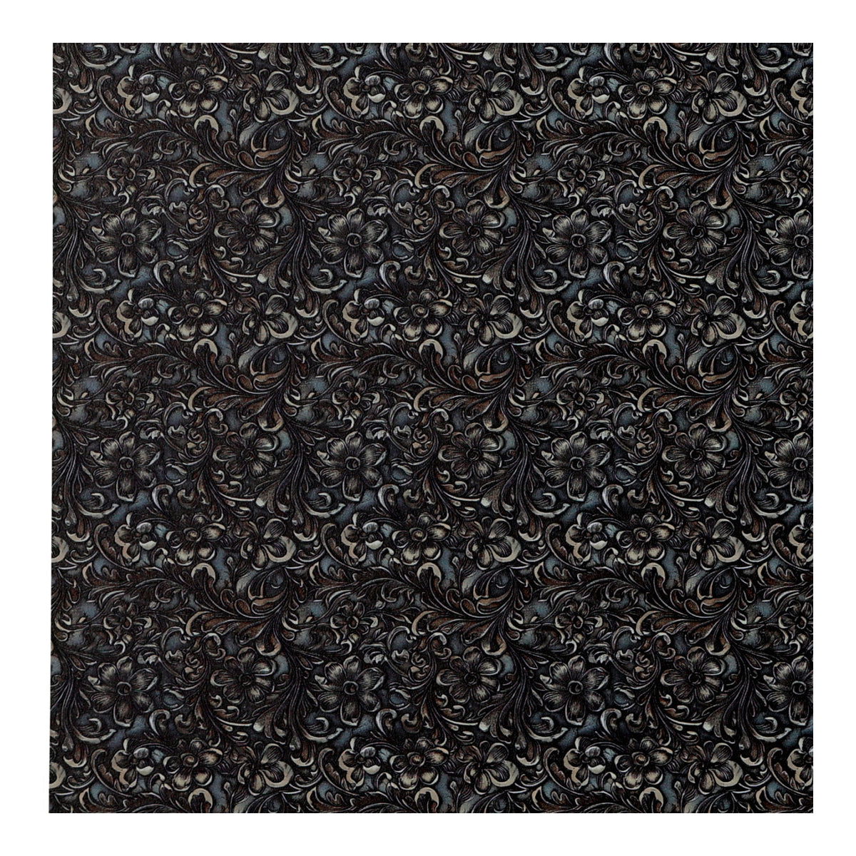 PatternPly® Full Coverage Taupe Tooled Leather sheet showing the pattern