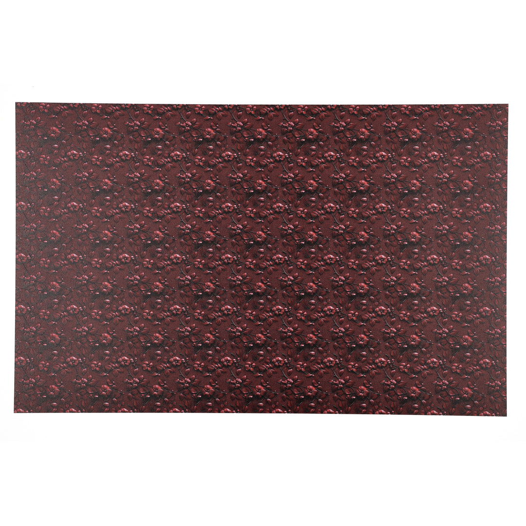 PatternPly® Full Coverage Red Leather Cherry Blossom