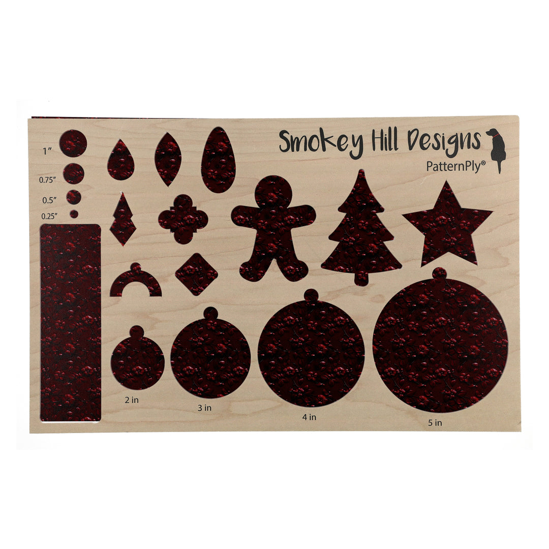 PatternPly® Full Coverage Red Leather Cherry Blossom