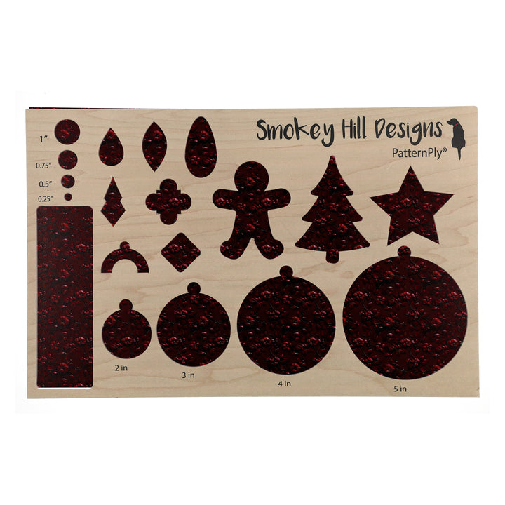 PatternPly® Full Coverage Red Leather Cherry Blossom