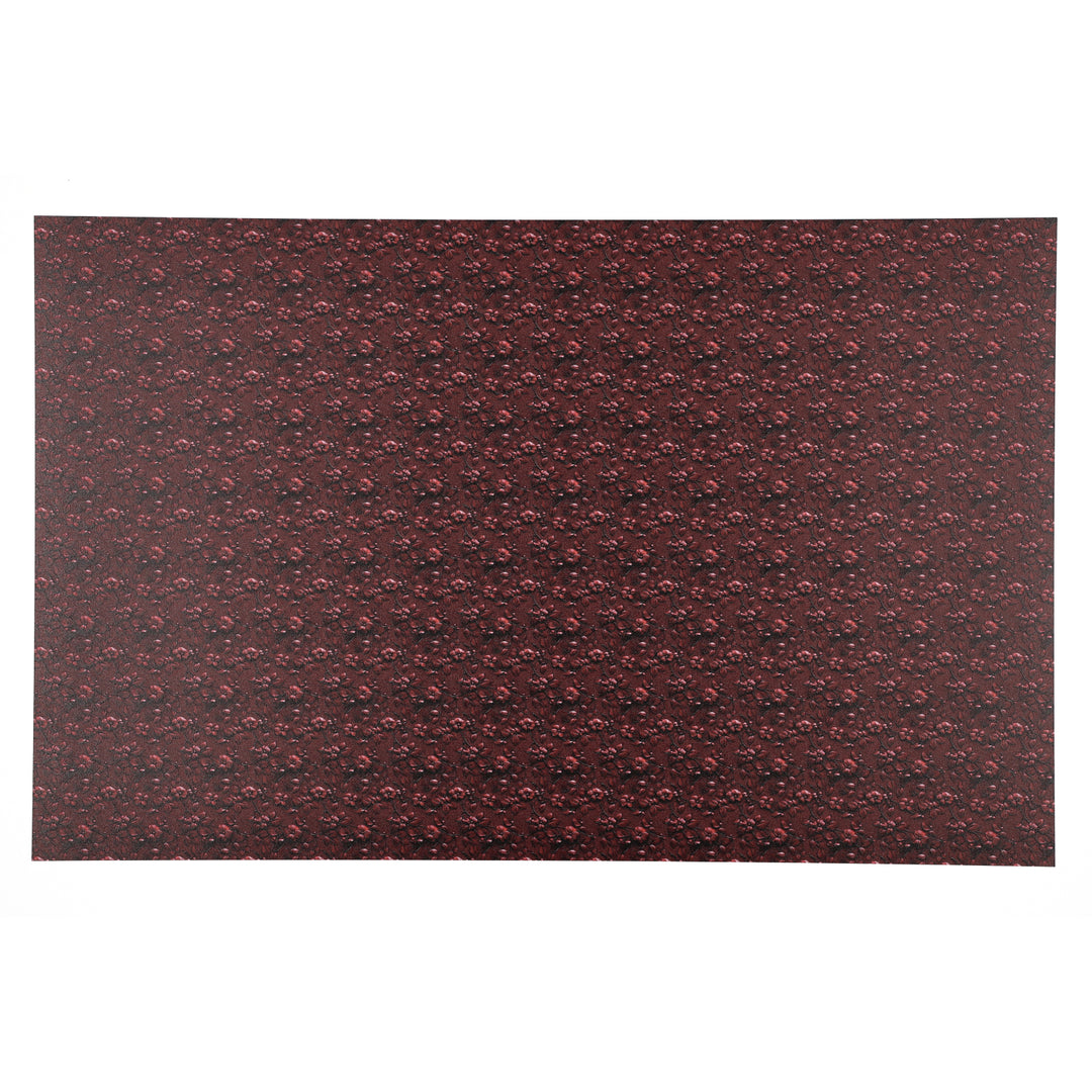 PatternPly® Full Coverage Red Leather Cherry Blossom Micro