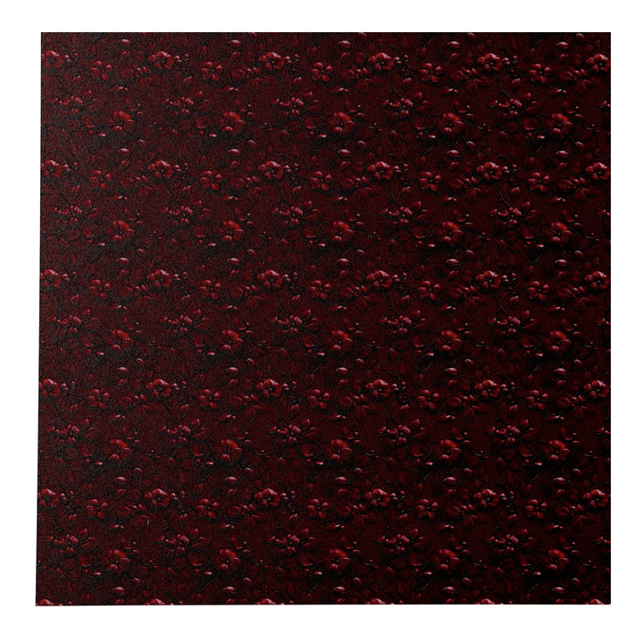 PatternPly® Full Coverage Red Leather Cherry Blossom Micro