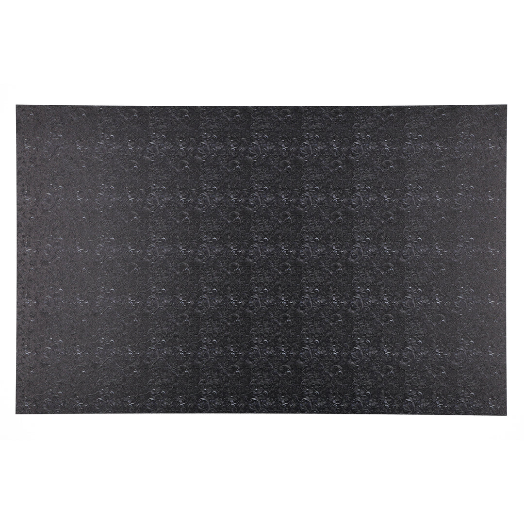 PatternPly® Full Coverage Black Tooled Leather Micro