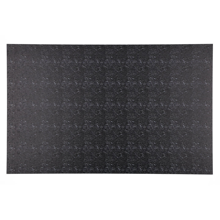 PatternPly® Full Coverage Black Tooled Leather Micro