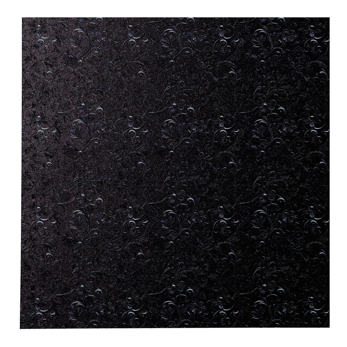 PatternPly® Full Coverage Black Tooled Leather Micro sheet showing the pattern
