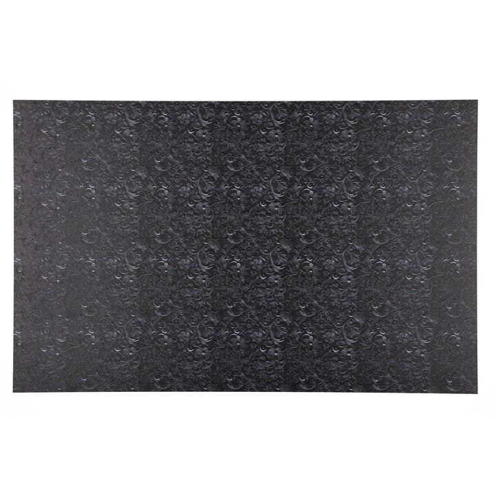 PatternPly® Full Coverage Black Tooled Leather