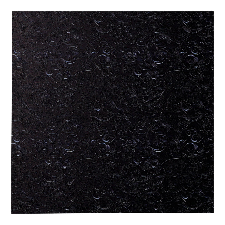 PatternPly® Full Coverage Black Tooled Leather