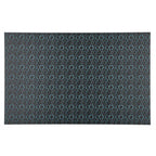 PatternPly® Full Coverage Black Leather Turquoise Accent Floral Micro product photo 3