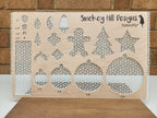 PatternPly® Scattered Leaves WHITE product photo 2