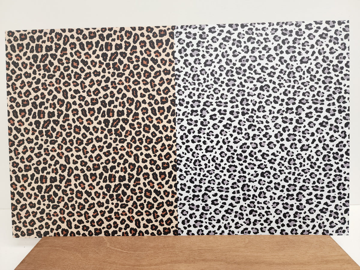 PatternPly® Full Coverage Leopard Duo sheet showing the pattern