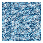 PatternPly® Scattered Light Blue and Dark Blue Swirls sheet showing the pattern