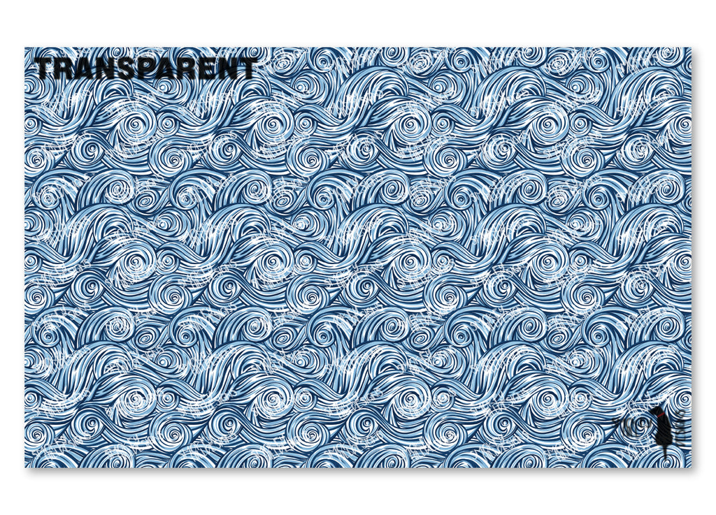 PatternPly® Transparent Light Blue and Dark Blue Swirls product photo 2