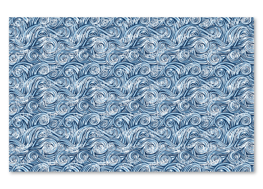 PatternPly® Scattered Light Blue and Dark Blue Swirls product photo 2