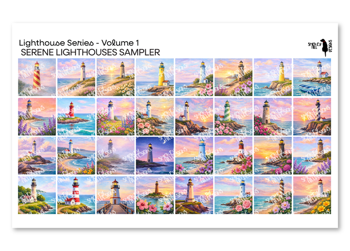 PatternPly® Full Coverage Lighthouses Volume 1 Serene Lighthouses Sampler